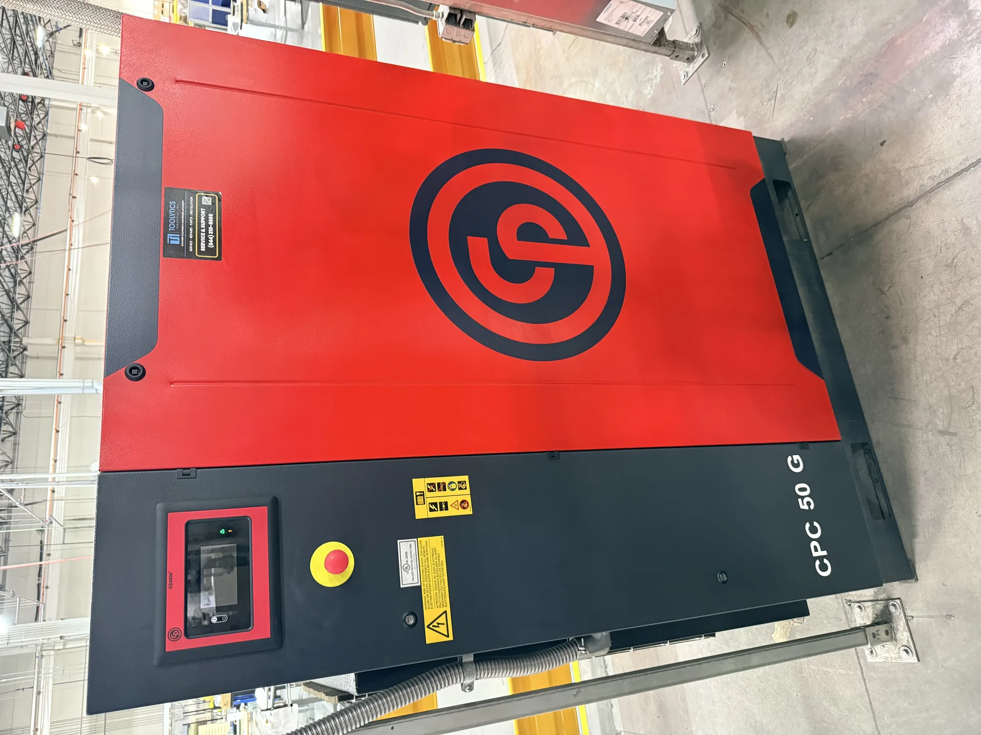 Chicago Pneumatic CPC50G air compressor installation