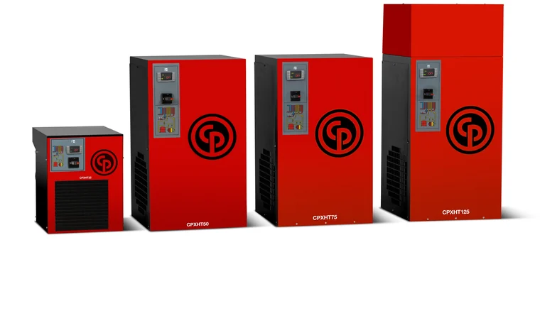 Chicago Pneumatic CPXHT refrigerated compressed air dryers in four sizes